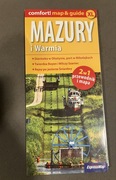 Mazury i Warmia, comfort map, laminowana xl 