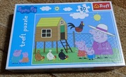 PUZZLE Kreatywna Układanka ŚWINKA PEPPA Ciekawe Hobby Dla RODZINY Zestaw