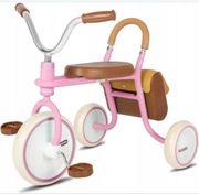 Rowerek dziecięcy retro, różowy, trójkołowy 