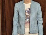 Elegancka marynarka dziewczęca błękit Coccodrillo rozmiar 152 cm 12 lat