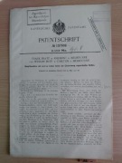 Dokument patentowy 1901 silnik parowy