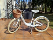 Rower Unibike Lily 20" biały dla dziewczynki 6-10 lat 