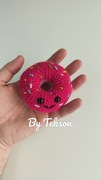 Szydełkowana Różowa Pani Donut | maskotka | zabawka