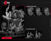 Figurka druk 3D żywica 12K " Two Face " - 140 mm