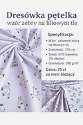 Dresówka pętelka w czarne zebry