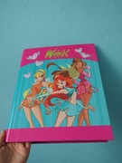 Segregator A4 duży Winx Club Bloom Stella Flora turkusowy rozowy vintage