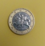 1 euro Litwa 2015 rok 