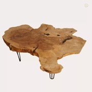 Stół kawowy 120x80 cm z czeczoty, blat 8 cm