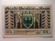 notgeld Goslar, pieniądz zastępczy, 25 Pf, Juni 1920