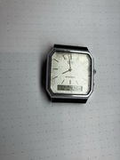 zegarek casio aq-419 358 japan vintage. uszkodzone pokrętło wskazowek,alarm