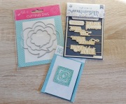 Scrapbooking - wykrojniki i tekturki do albumu, kartki (dymki, napisy)