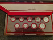 ZESTAW 9 SREBRNYCH MONET - 2019 ROK - 100 LAT ZŁOTEGO - MENNICZA