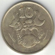 Cypr 10 centów cents 1988 - 24,5 mm - nr 1