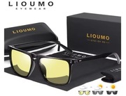 Okulary fotochromatyczne polaryzacyjne 100% + filtr UV barwa zółta soczewki