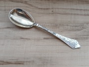 POSREBRZANA ŁYŻECZKA DO PRZYSTAWEK GRAWER DANIA MONOGRAM