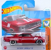 SAMOCHÓD HOT WHEELS '64 CHEVY CHEVELLE SS czerwony MUSCLE MANIA 2/5 HTC58