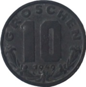 Austria 10 groschen z 1949 roku - OBEJRZYJ MOJĄ OFERTĘ