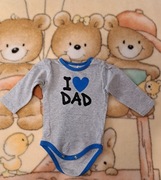 Body I love dad 74 cm 5. 10. 15.