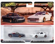 Hot Wheels Premium 2-pak MAZDA MIATA & MAZDA RX7 PANDEM Car Culture !!