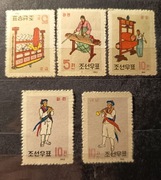 Tradycyjne instrumenty muzyczne i muzycy. Korea Północna 1963 r