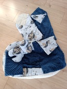 Kokon niemowlęcy gniazdo kojec minky 7 el