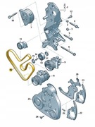 PASEK KLINOWY VOLKSWAGEN AMAROK TRANSPORTER 03L903137AC ORYGINAŁ