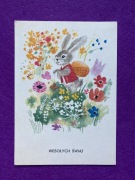 Maria Mackiewicz Pocztówka Wielkanoc 1972