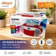  Radio CD z kasetą TERRIS