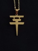 Naszyjnik, wisiorek z logo grupy Tokio Hotel złoty mały 