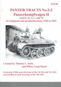 Panzer tracts No. 2-2 Panzerkampfwagen II Ausf. G, H, J, L, and M