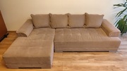 Narożnik z funkcją spania,Kanapa z szezlongiem, Sofa rozkładana 250cm
