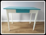 Stolik biurko z szufladką 99 cm x 55 cm stół PRL