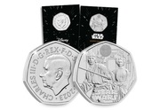 STAR WARS 50p Luke Skywalker & Princess Leia 2023 ANGLIA UNC