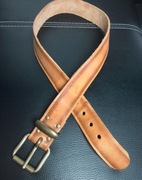 Pasek skòrzany, vintage roz. 75