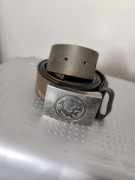 PitBull West Coast pasek męski skórzany ciemno szary 