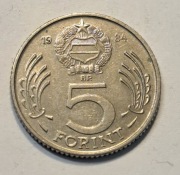 635. Moneta Węgry 5 forintów 1984 rok 