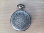 Zegarek kieszonkowy, srebrny- 800, galonne 12 k