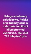 Usługa autolawetą całodobowa, Polska oraz Niemcy 