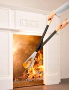 LIVARNO Szczypce do drewna opałowego do kominka 96,5 cm