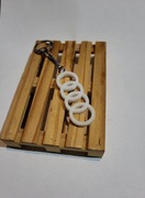 Brelok Audi 3D biały