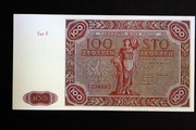 Banknot 100 zł 1947 seria F Kopia