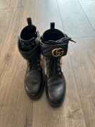 Botki Gucci czarno brązowe 