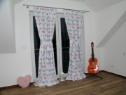 Szyję zasłonki do pokoju dziecięcego -komplet 2szt.,,wzór sowy''