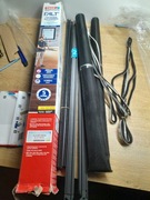 Moskitiera na okno tesa ramkowa teleskopowa max 1,4x1,4m regulowana czarna