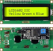 Wyświetlacz alfanumeryczny LCD 1602 + I2C, zielony