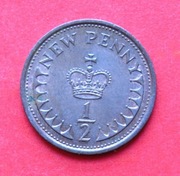 Half Penny   1979  r -     Anglia     Korona    stan !!