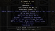 Diablo 2 Rotw griffon eye oko gryfa +soc nonladder PC