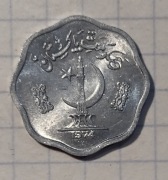 #1111 Pakistan 2 pajsa 1974 UNC