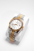 Zegarek Custom Seiko Mod Datejust White Gold Jubilee