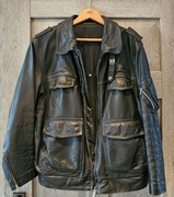 Niemiecka policyjna skórzana kurtka - rozmiar 50